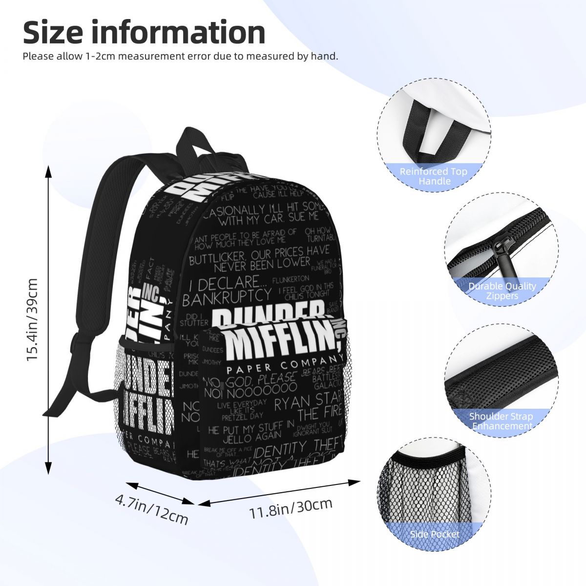 The Office Quotes Dunder Miffl - Women Bags Company recension och pris