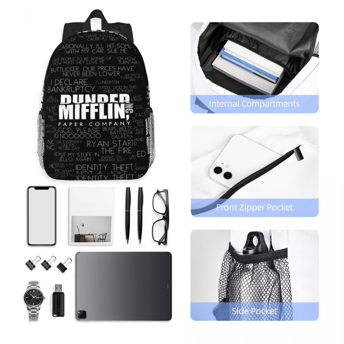 The Office Quotes Dunder Miffl - Women Bags Company recension och pris